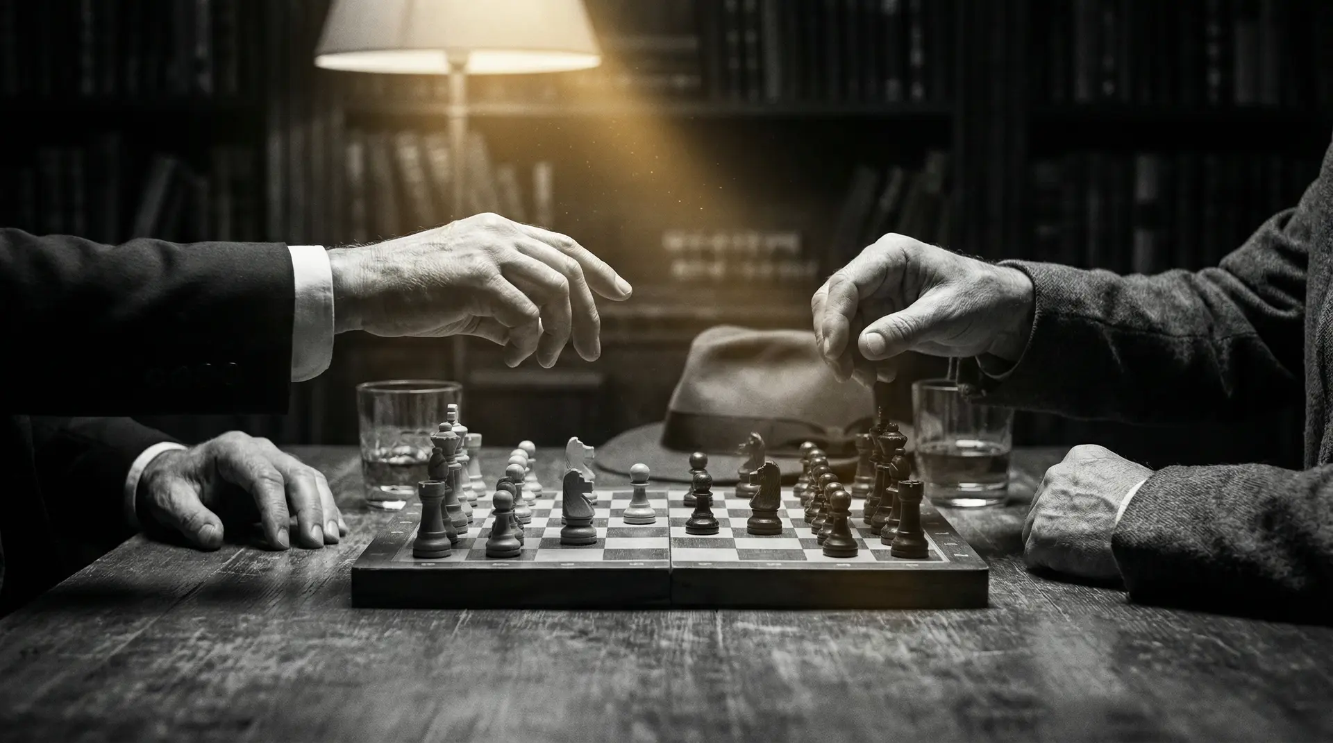 韩国必胜语园地 艺术探索系列 - 非线性叙事，棋盘上的对弈象征命运的交错